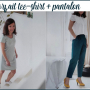 forfait 2 vêtements teeshirt + pantalon